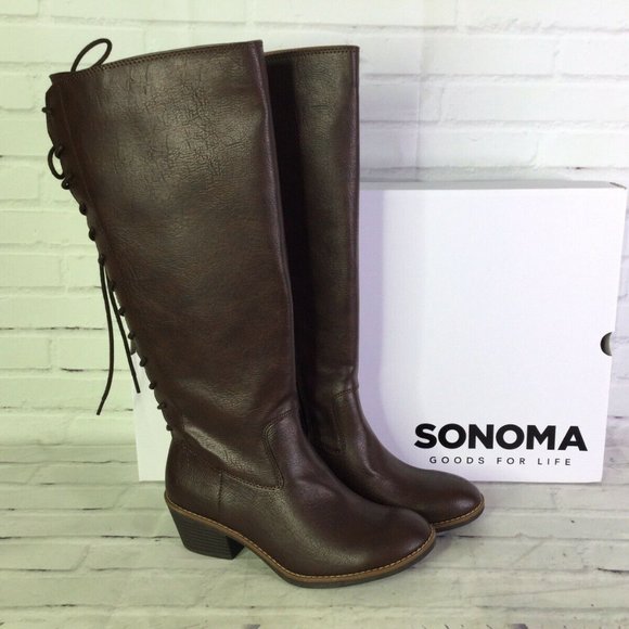 lace back riding boots